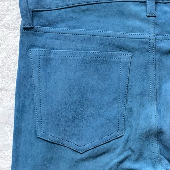 RARE! POLO RALPH LAUREN Blue Label Suede Super Flare Mid Rise Pants—NWT—6 - Picture 11 of 15
